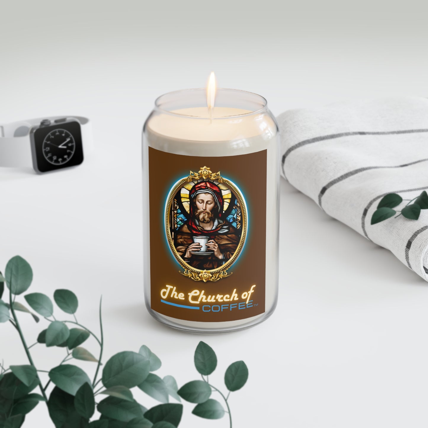 The Church of Coffee Vanilla Bean Scented Candle, 13.75oz
