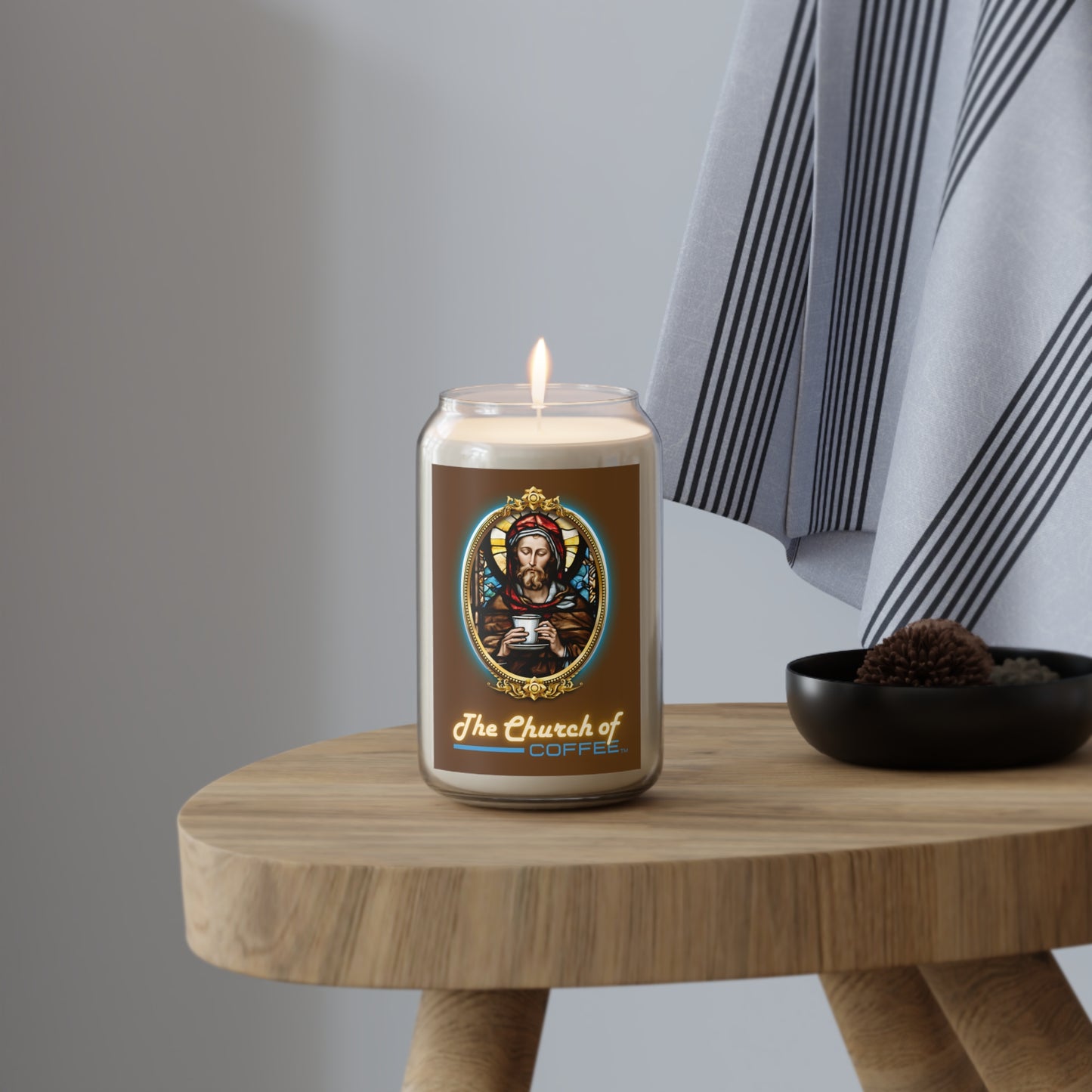 The Church of Coffee Vanilla Bean Scented Candle, 13.75oz