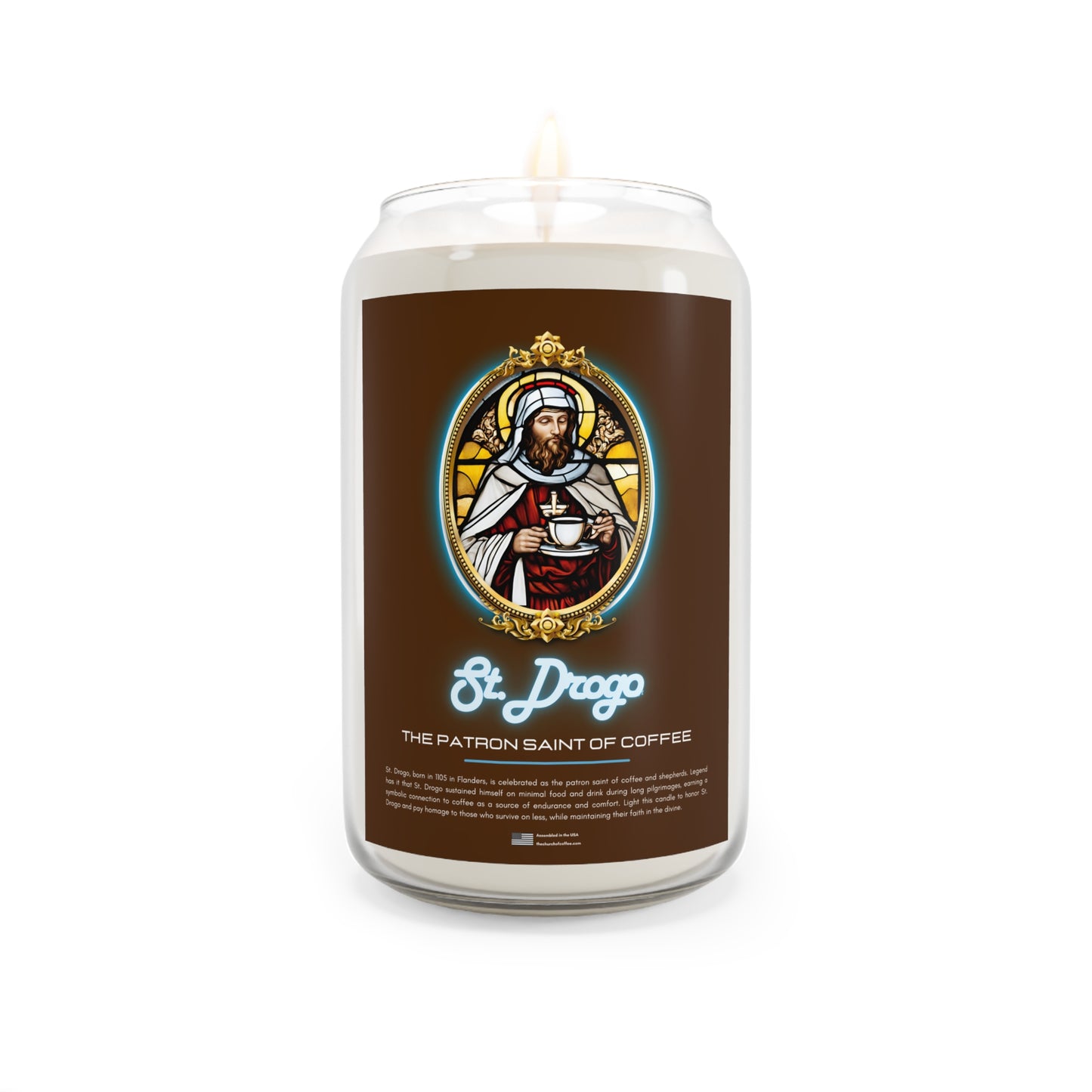 St. Drogo Scented Candle, 13.75oz
