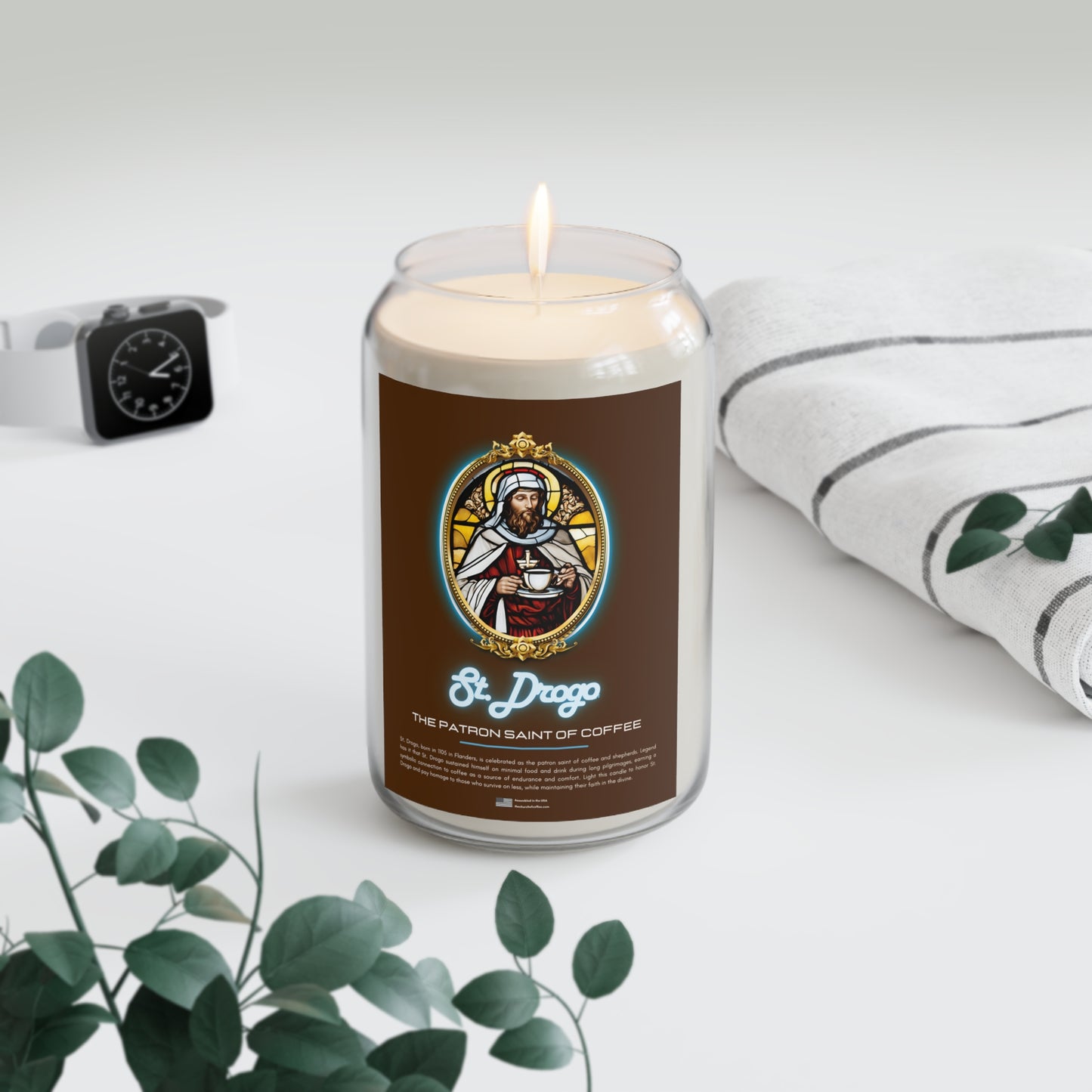 St. Drogo Scented Candle, 13.75oz